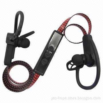 Bluetooth Necklace Earphones, 20Hz-20kHz Frequency Response, 5V DC/130mA Input